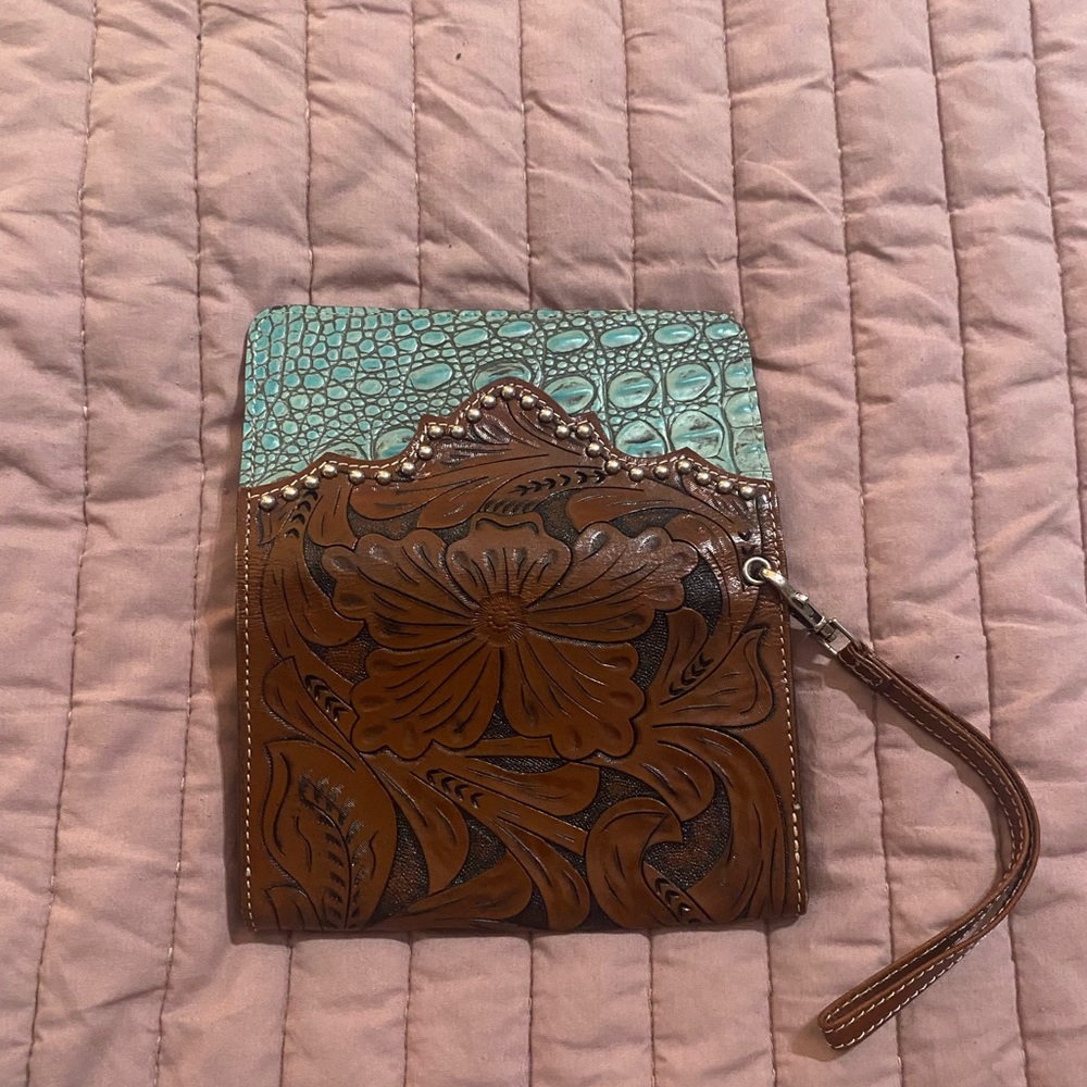 Leather western wallet Ladies